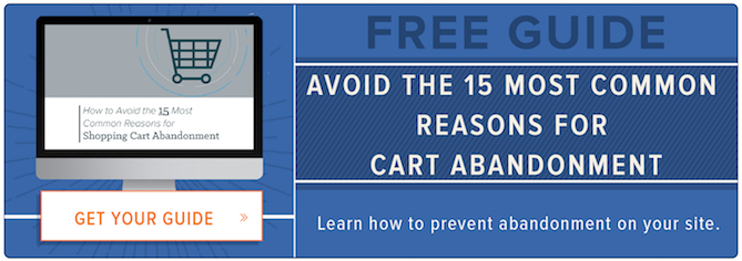 Learn how to avoid the 15 most common reasons for shopping cart abandonment with this free guide.