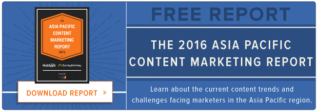 free 2016 APAC content marketing report