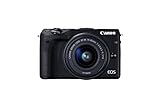 Canon EOS M3 Systemkamera (24 Megapixel APS-C CMOS-Sensor, WiFi, NFC, Full-HD) Kit inkl. EF-M 15-45 mm 1
