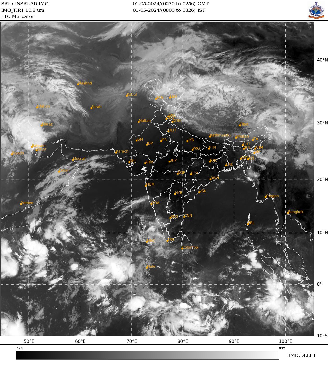 Infrared Imagery INSAT