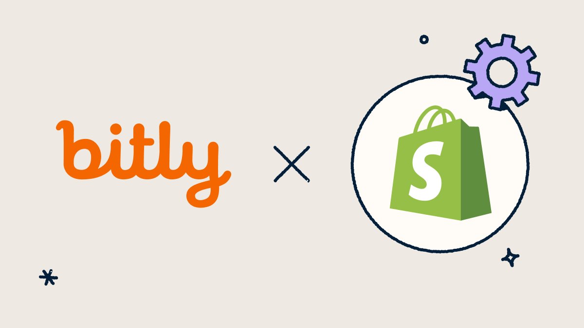 Les logos de Bitly et de Shopify côte à côte.