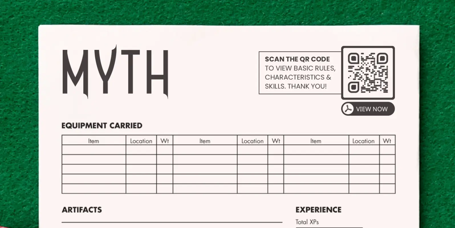 Activity sheet for a classroom with a QR Code in the corner.